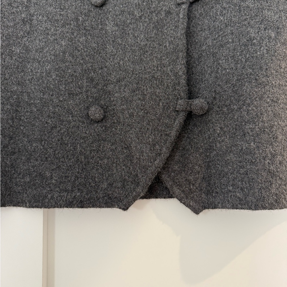 NWT Zara Charcoal Sweater Jacket / size L - Picture 5 of 7